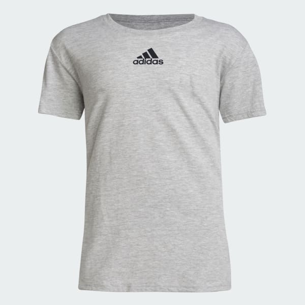 Tee shirt adidas gris hot sale