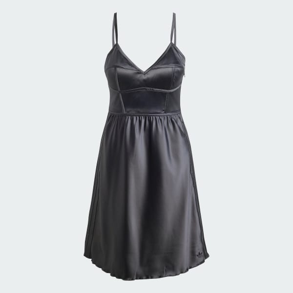 Topshop black satin dress on sale