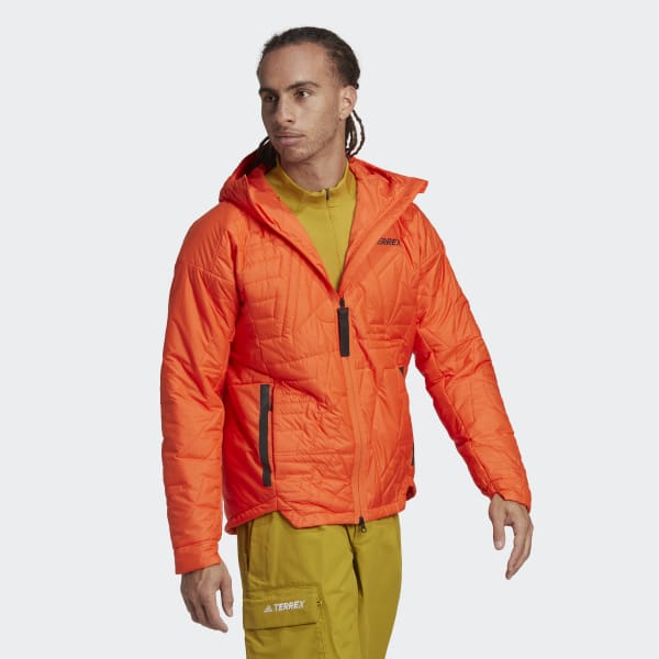 adidas Terrex MYSHELTER PrimaLoft Hooded Padded Jacket - Orange | adidas UK