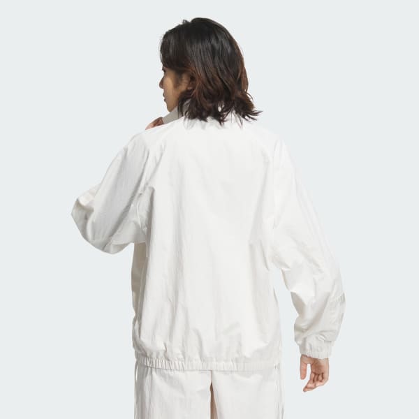 adidas Ruched Track Top Jacket - White | adidas Singapore