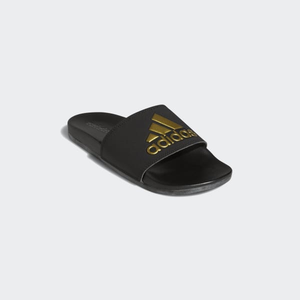 Adidas cloudfoam black and gold online