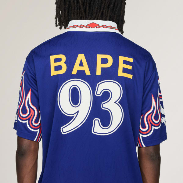 adidas SSL FLAME JERSEY BAPE® - Blue | Free Shipping with adiClub
