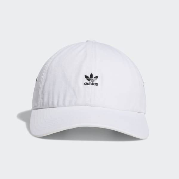 White Mini Logo Relaxed Hat
