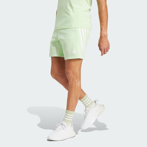 สีเขียว กางเกงขาสั้น Future Icons 3-Stripes