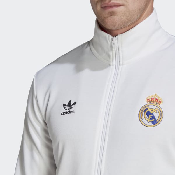 biela Real Madrid Essentials Trefoil Track Top BUN74