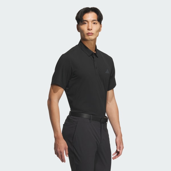 Hitam Kaus Polo Lengan Pendek Autentik