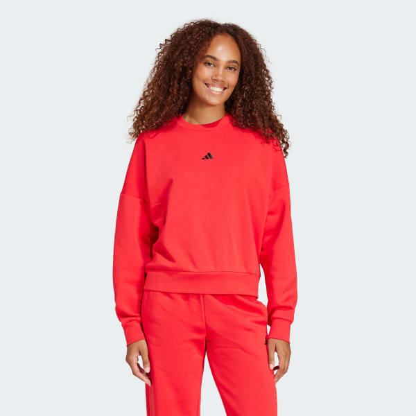 Red Essentials Small Logo Feelcozy Sweatshirt