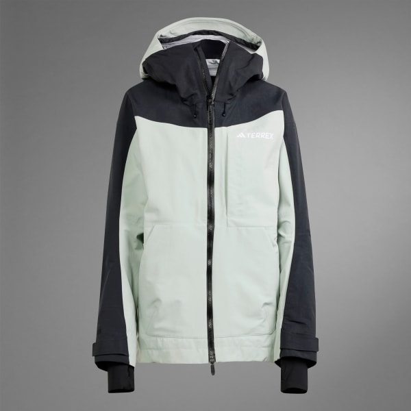 Women\'s Post-Consumer | Nylon | Terrex adidas US 3L Techrock adidas - Grey RAIN.RDY Skiing Jacket
