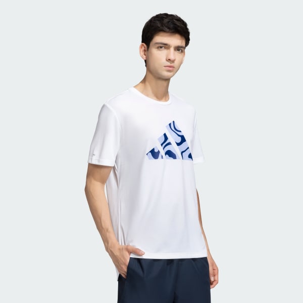 White RUN IT BL TEE M