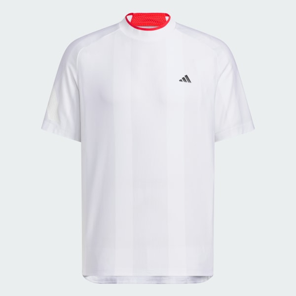 ホワイト 【ゴルフ】アディゼロ メッシュ モックネック 半袖シャツ