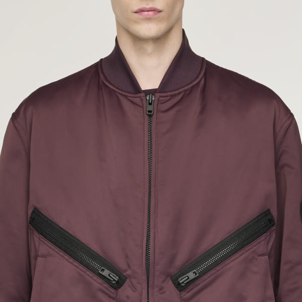 adidas Y-3 Bomber Jacket - Burgundy | Free Shipping with adiClub