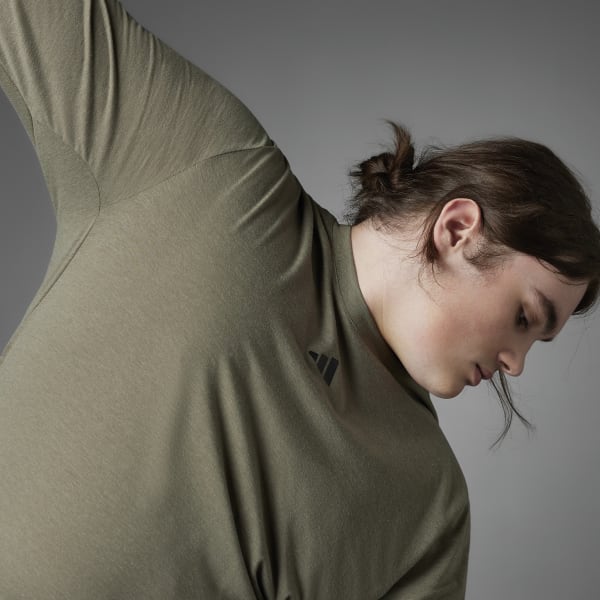 Brown Authentic Balance Yoga Long Sleeve Tee DRN50