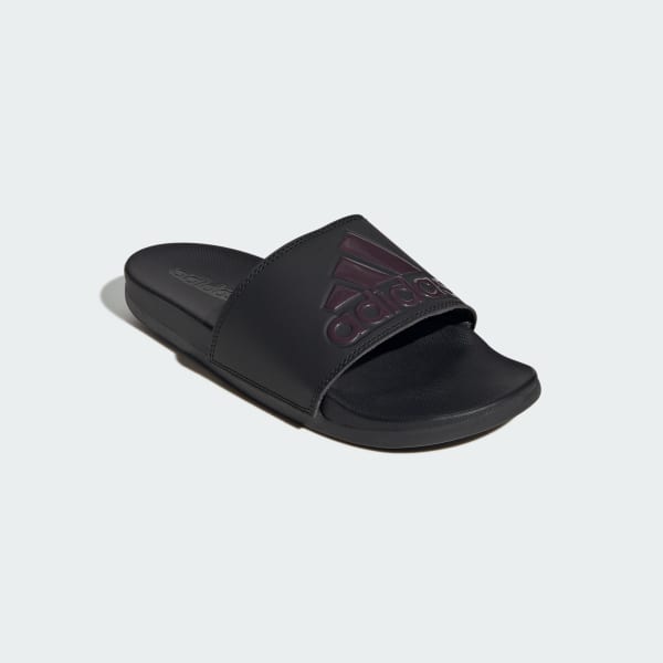 Black Adilette Comfort Slides