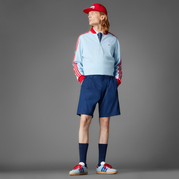 Blue Originals 3-Stripes 1/4 Zip Sweatshirt