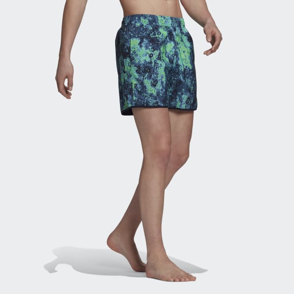 modrá Short Length Melting Salt Reversible CLX Swim Shorts L5334