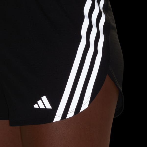 Zwart Run Icons 3-Stripes Low Carbon Running Short