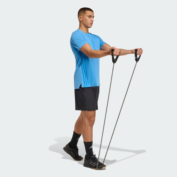 Bleu T-shirt Designed 4 Training 3 bandes