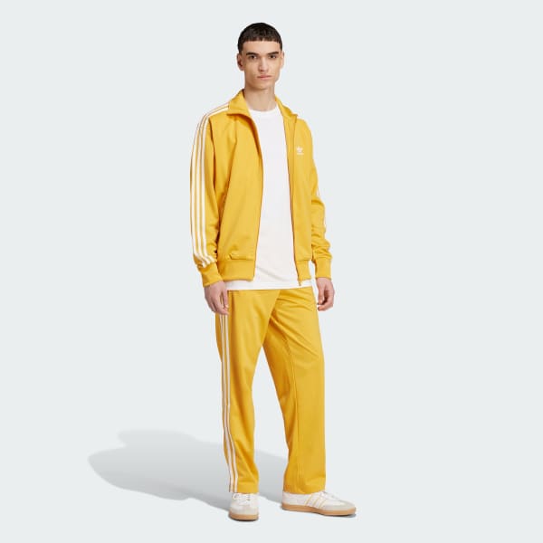Adidas tracksuit yellow with black edge new arrivals