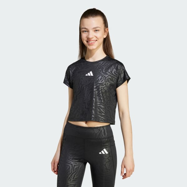 Sort All Sports Animal Print Crop Kids T-shirt