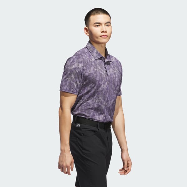 Violeta Playera Polo Ultimate365 con Estampado Texturizado