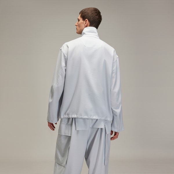 Grey Y-3 Sport Uniform Coach Jacket