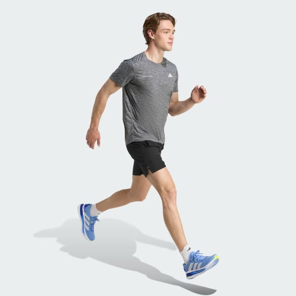 Negro Camiseta Own The Run Melange