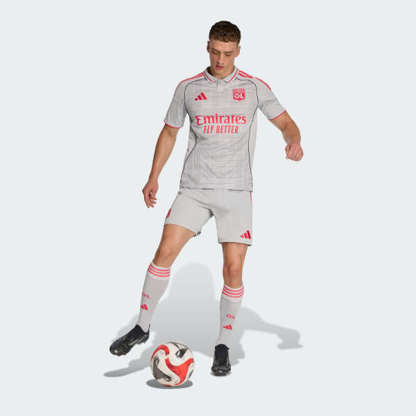 Cinzento Camisola do Terceiro Equipamento 25/26 do Olympique Lyonnais