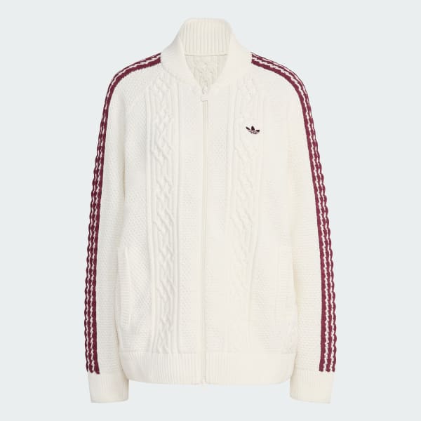 Beyaz ADIDAS ORIGINALS ARCHIVE CUTLINE ÖRME EŞOFMAN ÜSTÜ