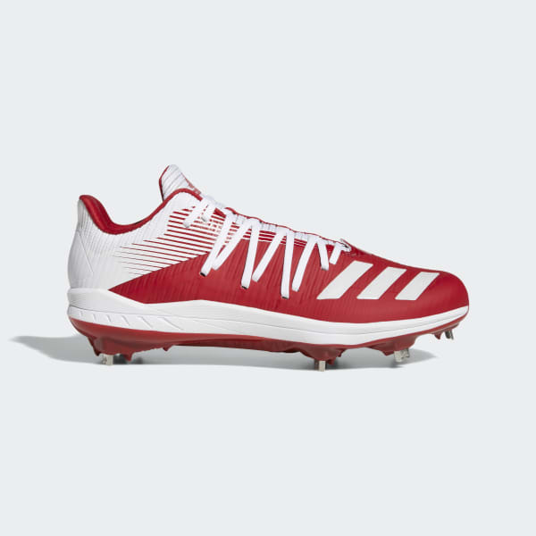 red and white adidas soccer cleats