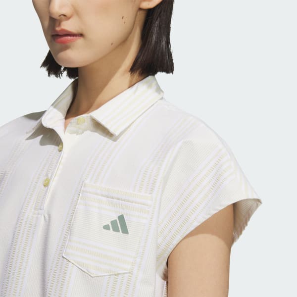 アディダス 【ゴルフ】シアサッカー 半袖ポロシャツ - イエロー