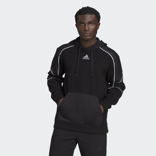 Adidas originals polar 2025 fleece sweatshirt in blac