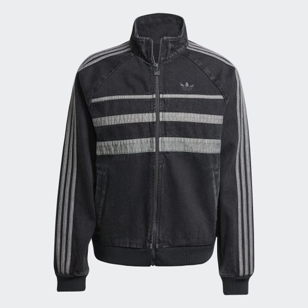 adidas アディカラー ファースト ブラックデニム トラックトップ