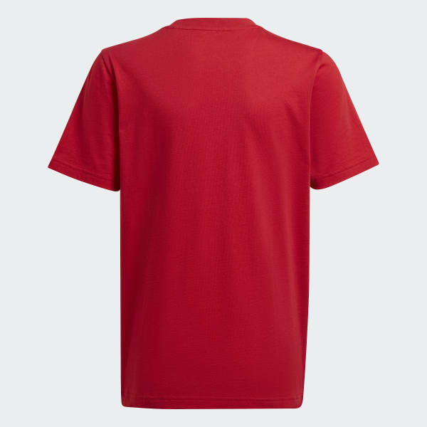 cervená FC Bayern Essentials Trefoil T-Shirt BUT33