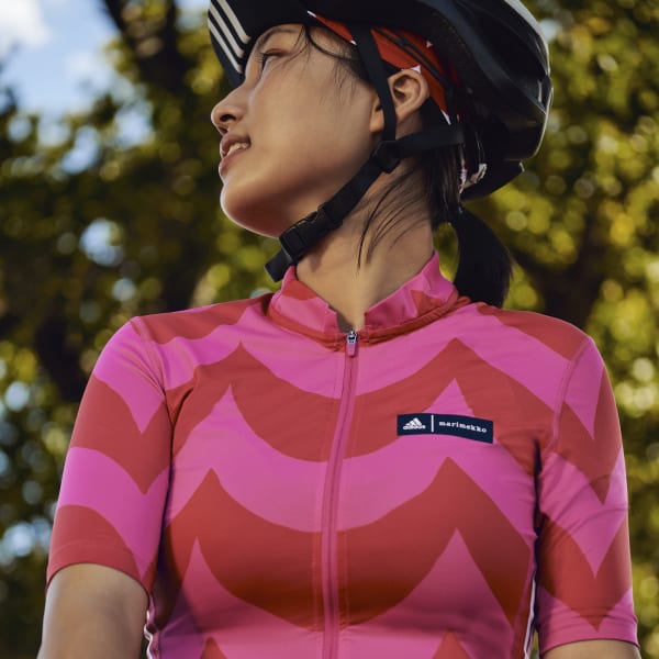 Rosa Maillot - Camiseta de Cicllismo Estampada The Marimeko JIN47