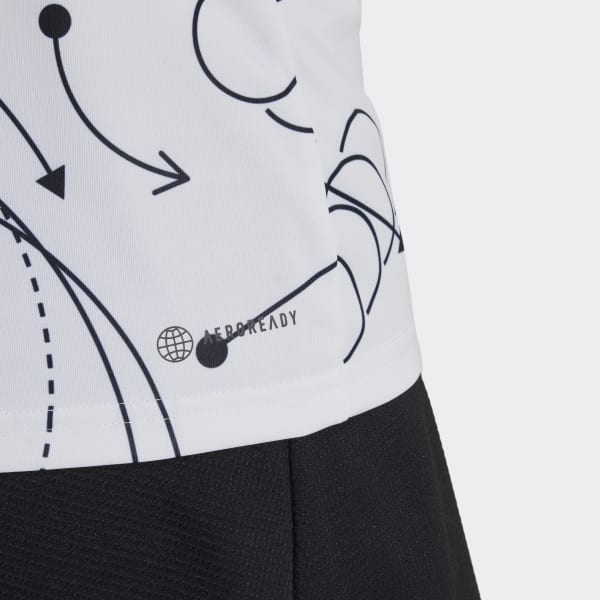 Bianco Canotta da tennis Club Graphic CD777