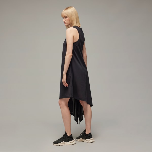 Black Y-3 Asymmetrical Dress