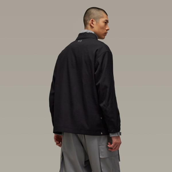adidas Y-3 Sport Uniform 3-Stripes Jacket - Black | Free