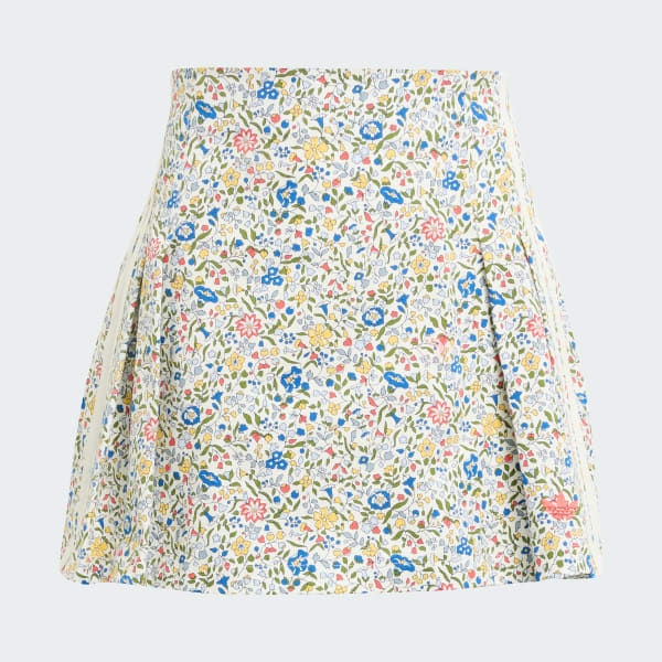 Hvit adidas Originals x Liberty London Skjørt