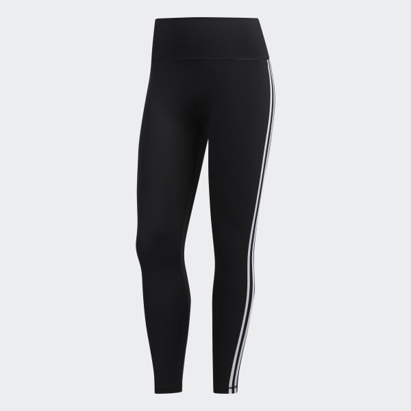 Black Believe This 2.0 3-Stripes 7/8 Tights GLO06