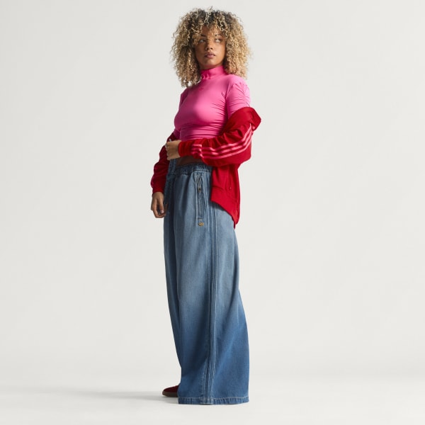 Blue DENIM TRACKPANTS