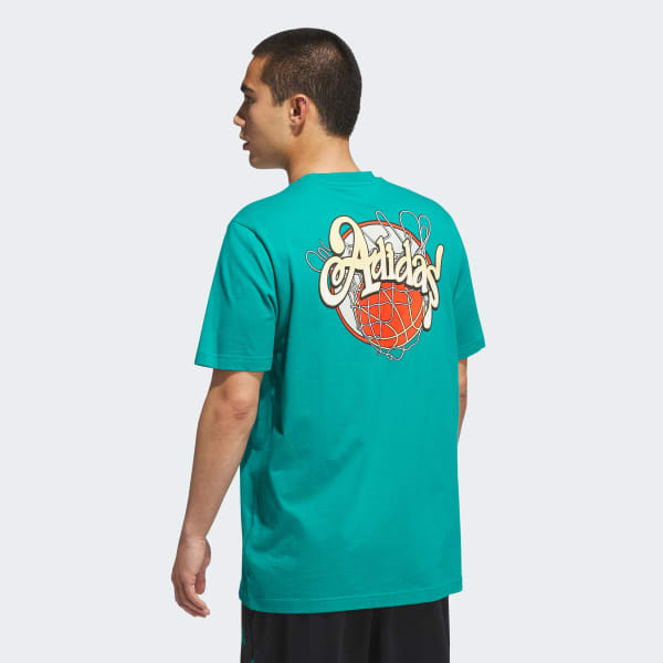 Yesil Nothing But Net Baskılı Tişört