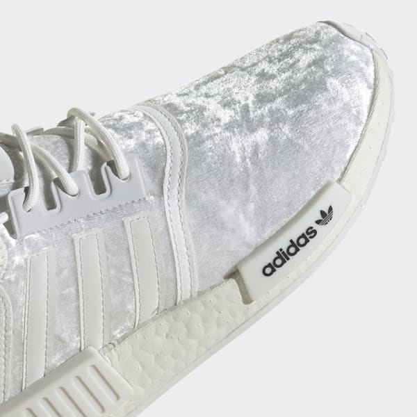 Adidas NMD_R1 Shoes - Women's - White / Crystal White / Silver - 7.5