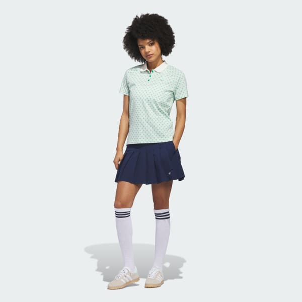 Green Originals All Over Trefoil Polo Shirt