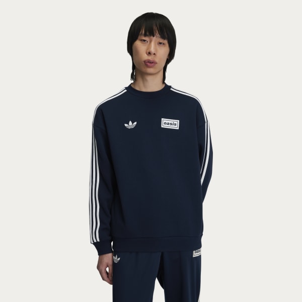 adidas oasis Tour Oversized Crew Lサイズ adidas TOUR OVERSIZED CREW - Blue | Free Shipping with