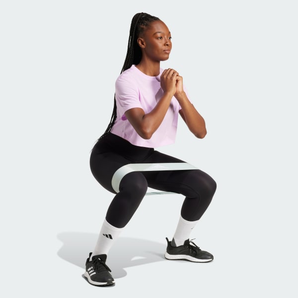 Morado Camiseta de Entrenamiento Train Essentials Boxy
