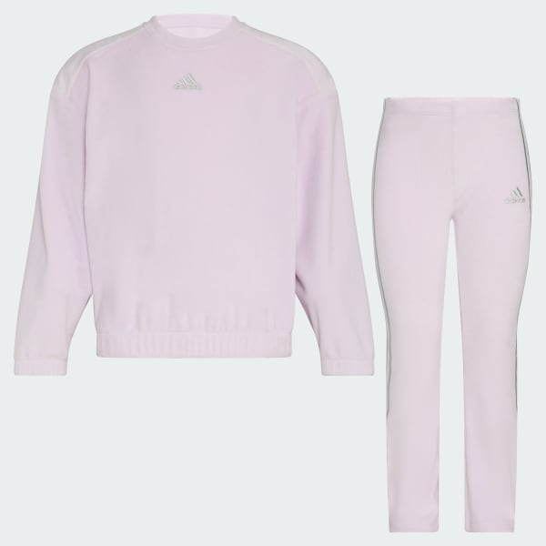 Adidas velour set discount