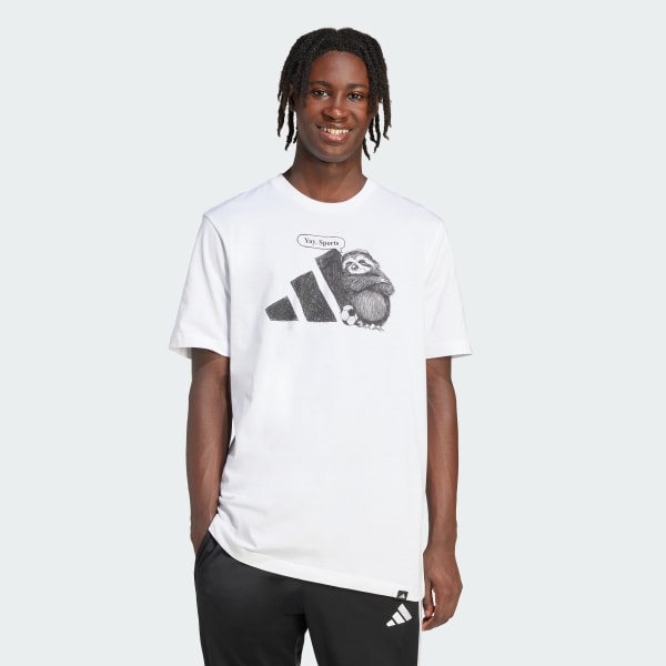 White Yay Sports Graphic Tee