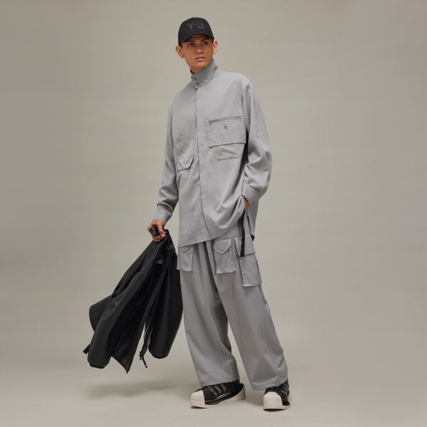 adidas Y-3 Refined Wool Cargo Pants Grey adidas Thailand