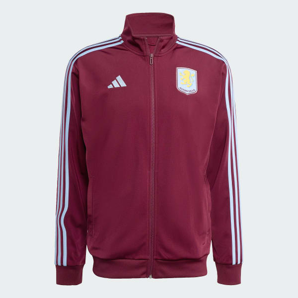 Aston Villa トラックジャケットホワイト/バーガンディ adidas Aston Villa FC DNA Track Top - Burgundy | Free