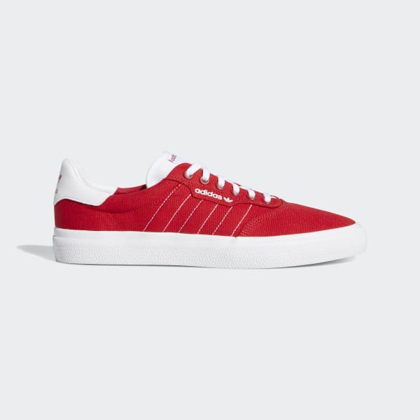 white and red adidas sneakers